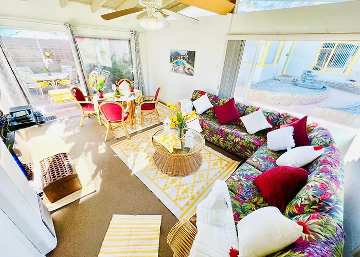 Hôtel de luxe: A PLACE IN THE SUN Hotel - ADULTS ONLY Big Units, 24h Heated Pool&Spa in 1 Acre Park Prime Location, DOG Friendly, TOP Midcentury Modern Boutique Hotel