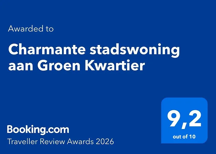 Luxe hotel: Charmante stadswoning aan Groen Kwartier