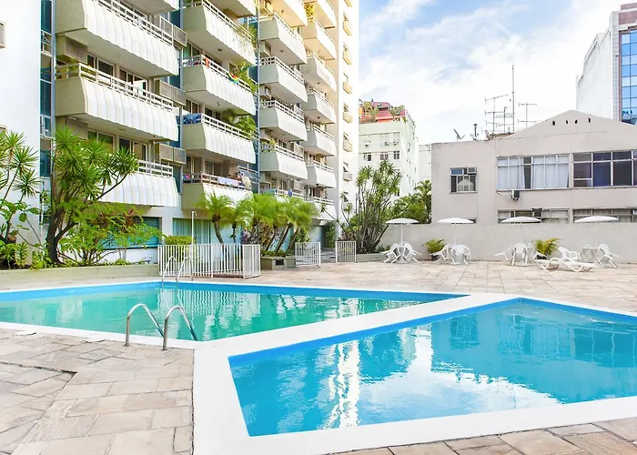 Hotel com parque aquático: Flat Luxuoso Coração de Copacabana